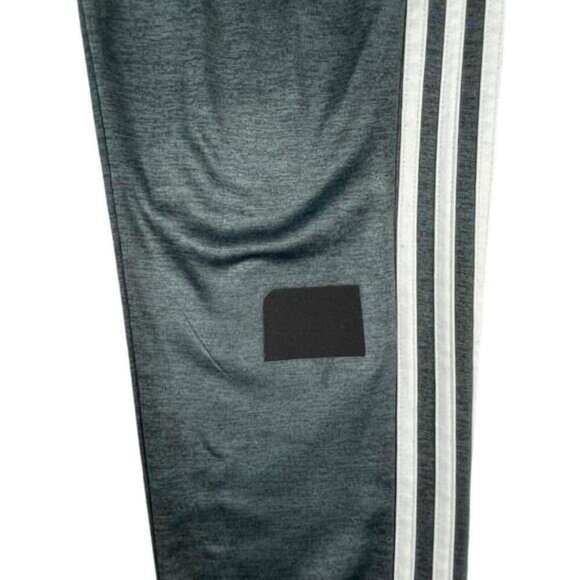 adidas SweatPants Boys Large Black Polyester Pockets Elastic Waist Logo Mid Rise - Picture 4 of 9